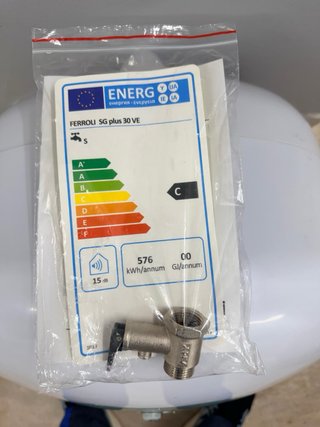 Termo Eléctrico Ferroli 30L 1.5kW
