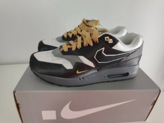 Nike Air Max 1 Big Head Poly Negro/Dorado/Gris