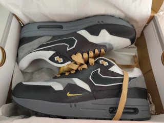 Nike Air Max 1 Big Head Poly Negro/Dorado/Gris