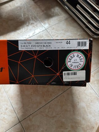 Botas Crispi Swat Evo Gtx Negras Naranja