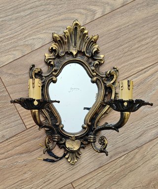 Lampade a parete vintage in ottone anni 60