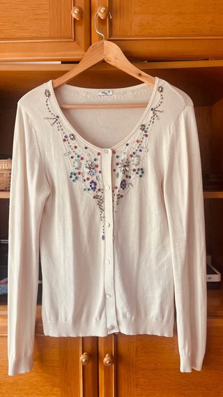 Chaqueta de verano mujer beige seda