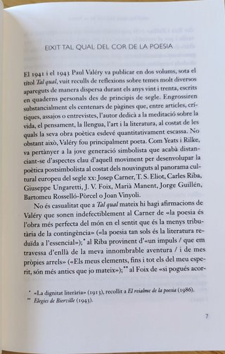 PAUL VALERY TAL QUAL
