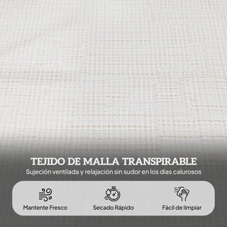 Tumbona Jardín Ajustable 4 Niveles Color Crema