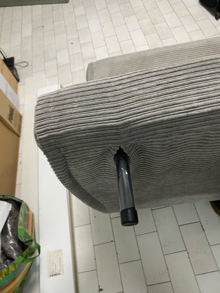 Sofá cama pana gris