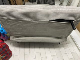 Sofá cama pana gris