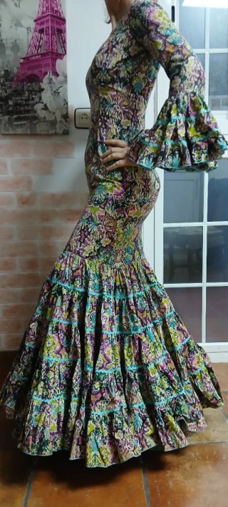 Traje de flamenca estampado