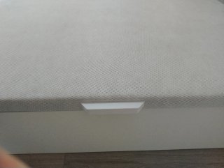 Canapé abatible 135x190 cm blanco