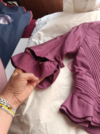 Corpiño fallera t.10 rosa/morado