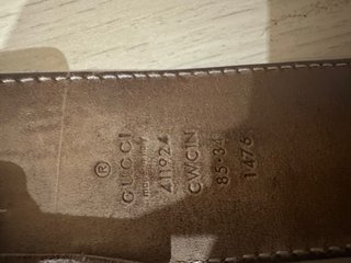 Cinturón Gucci Negro GG 85cm