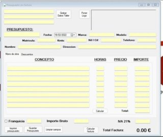 Software semplice per officina meccanica