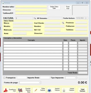 Software semplice per officina meccanica