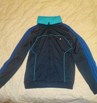 Felpa Adidas Nera e Blu Taglia M