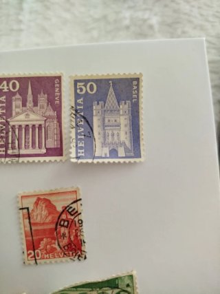 Sellos Suiza Helvetia Castillos Colección