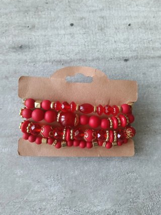 Bracciali Rossi con Ciondolo Cuore