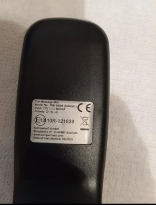 Gmbh, cuscino-sedile  massaggio nero