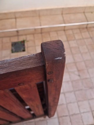 5 Sillas de Madera Plegables Marrones