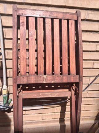5 Sillas de Madera Plegables Marrones