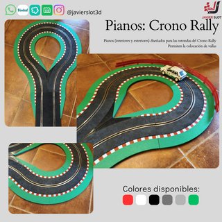 Pianos Crono Rally Scalextric 1:32