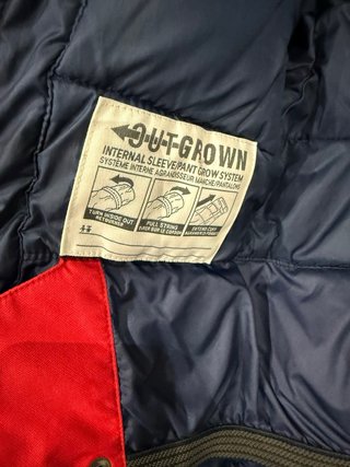 Abrigo Columbia niño gris y rojo