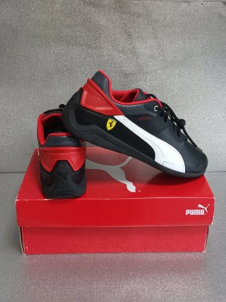 Zapatillas Puma Ferrari Negras y Rojas Nuevas