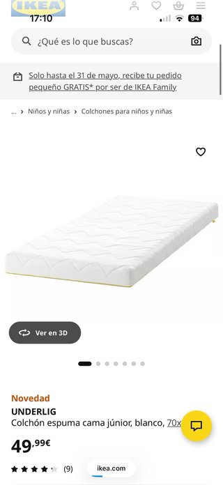 Cama infantil SNIGLAR