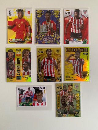 Colección Cromos Nico Williams Panini