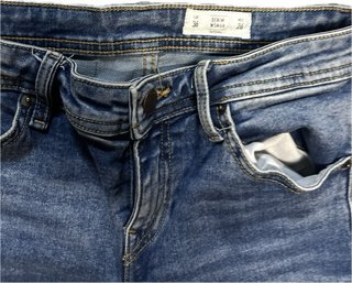 Pantalón campana azul