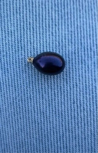 Ciondolo Oro Giallo 18K con Perla Nera