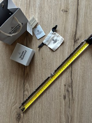 Collar Vivienne Westwood Orb Negro Plata