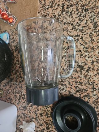 Vaso de licuadora de vidrio