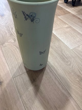 Paragüero de cerámica con diseño