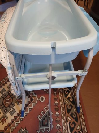 Bañera bebé Chicco azul con soporte