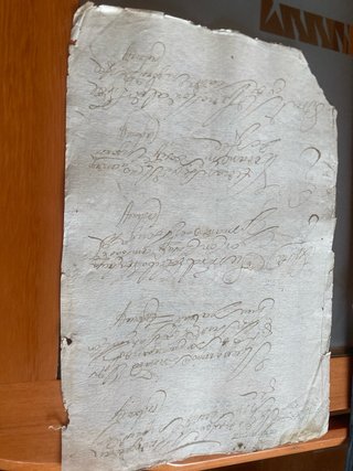 Documento antiguo año 1762