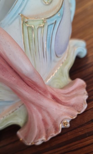 Centro de mesa Art Nouveau mujer biscuit