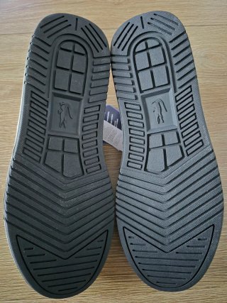 Zapatos Lacoste Cuero Azul Blanco