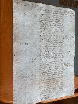 Documento antiguo año 1655