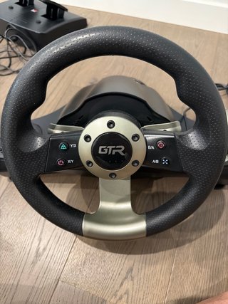 Volante y Pedales GTR para PS4/PS5/PC