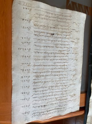Documento antiguo año 1688