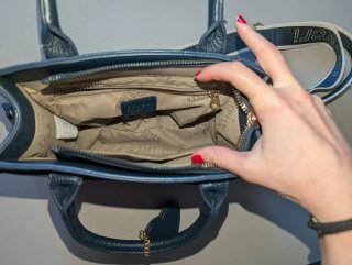 Borsetta Enrico Coveri similpelle blu