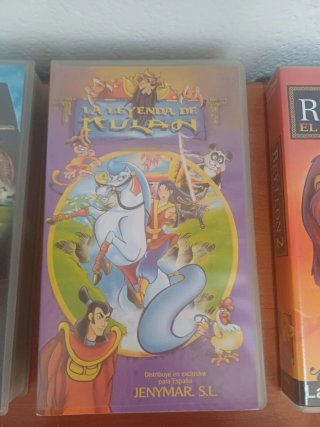 Lote 7 Películas VHS Disney y Más originales.