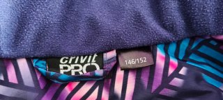 Abrigo de nieve multicolor talla 146/152 cm.