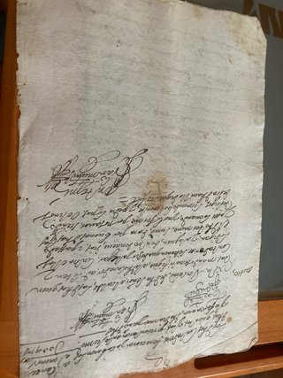 Documento antiguo año 1652