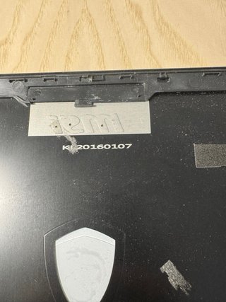 Tapa pantalla y teclado MSI GS63 Stealth Pro