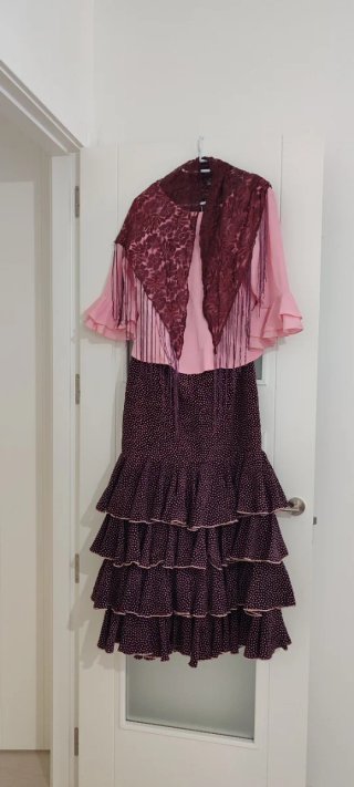 Vestido Flamenca 2 Piezas + Mantón