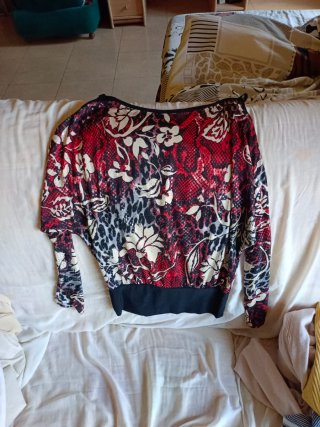 Camisa manga larga estampada