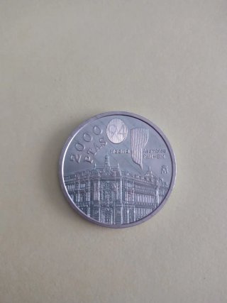 Moneda Plata 2000 Pesetas Madrid