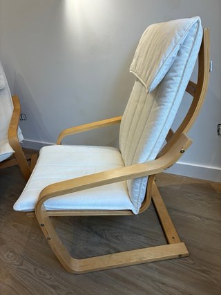 2 Sillones Pöang Ikea Madera