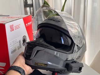 Casco Moto LS2 Stream II Gris Nardo Talla S