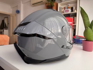 Casco Moto LS2 Stream II Gris Nardo Talla S